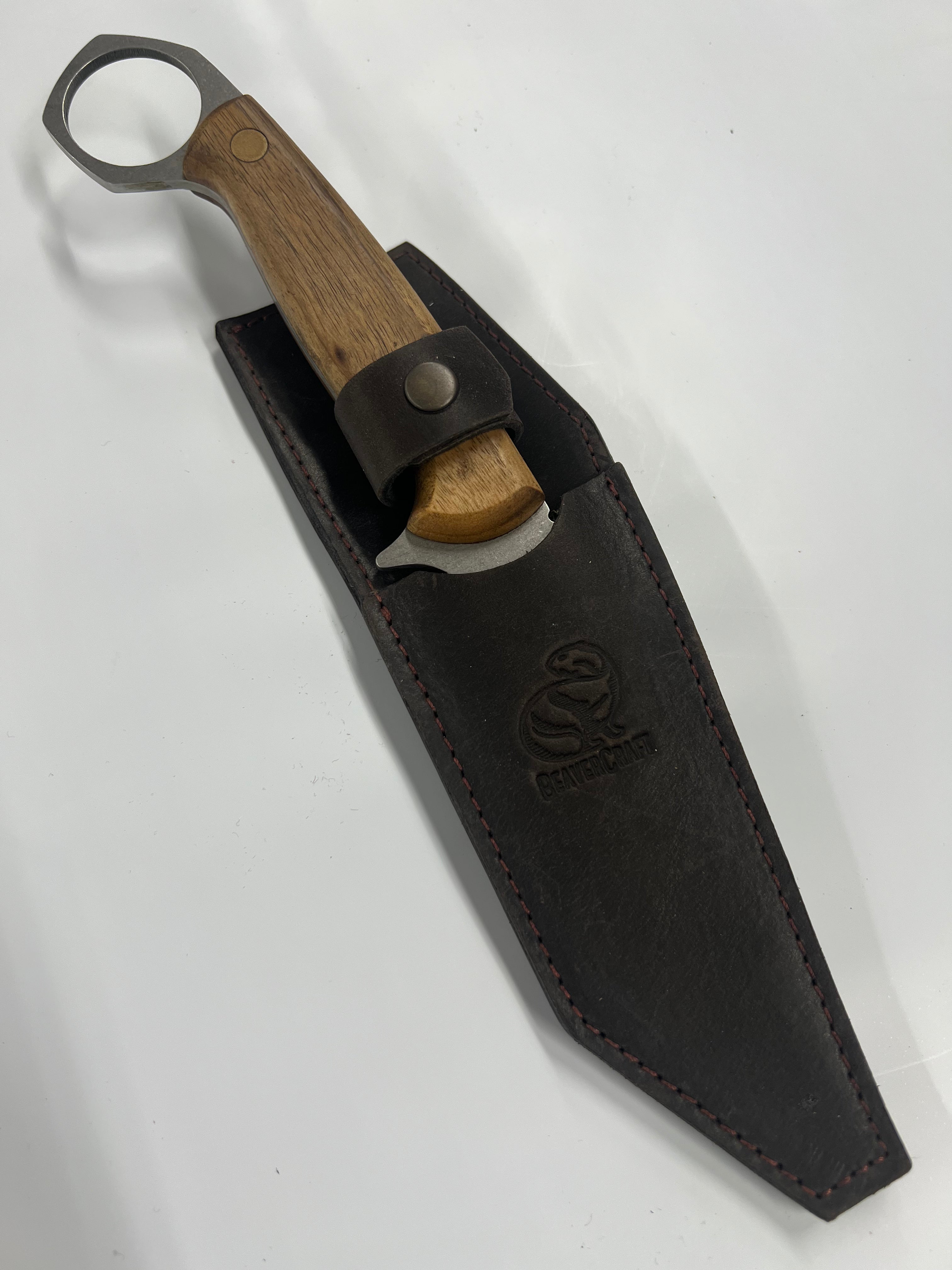 Karambit da campeggio ucraino CGK1 con fodero in pelle