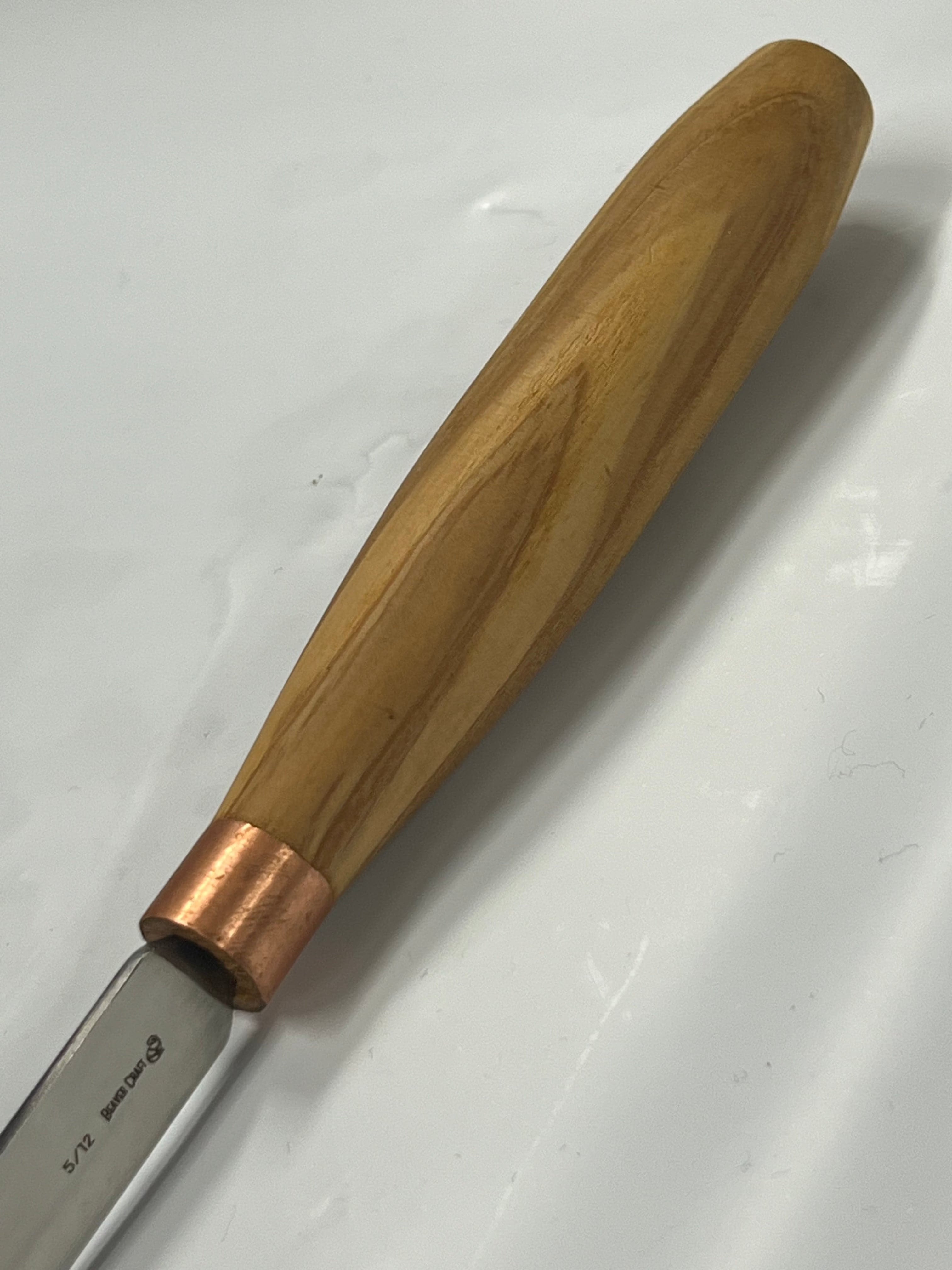Scalpello per intaglio 80x12mm dritto arrotondato K5/12
