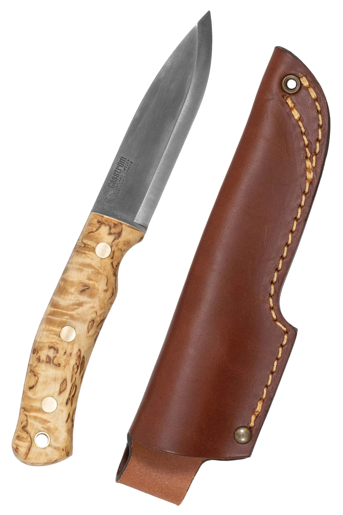 Coltello Casstrom No. 10 SFK con fodero in cuoio e cordino in cuoio