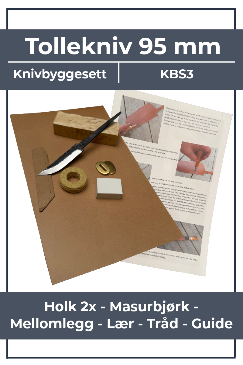 Kit per la costruzione di coltelli KBS3 - Coltello Tollekniv da 95 mm