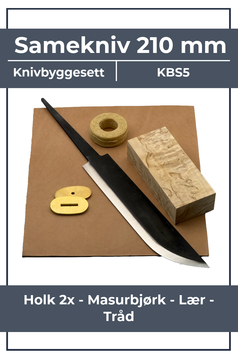 Kit per la costruzione di coltelli KBS5 - Coltello Sami Leuku da 210 mm