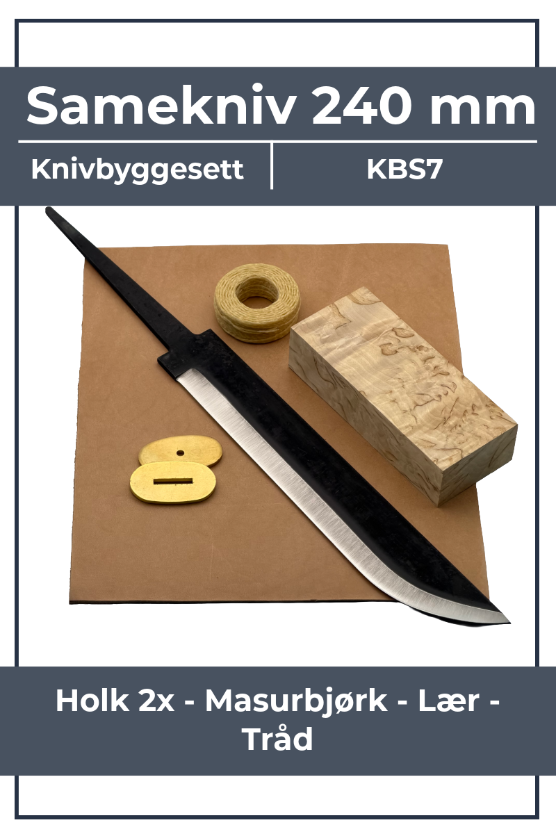 Kit per la costruzione di coltelli KBS7 - Coltello Sami da 240 mm