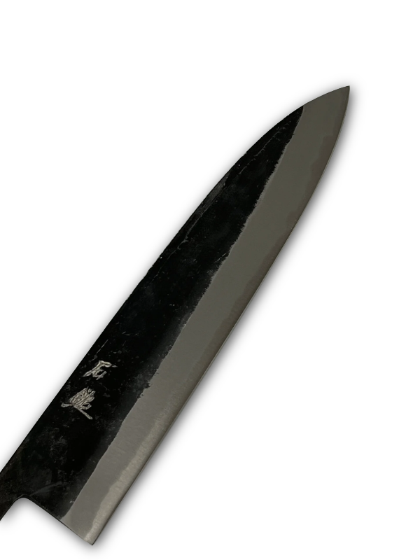 Lama per coltello giapponese forgiata a mano Kurouchi Gyuto 210 Blue 2