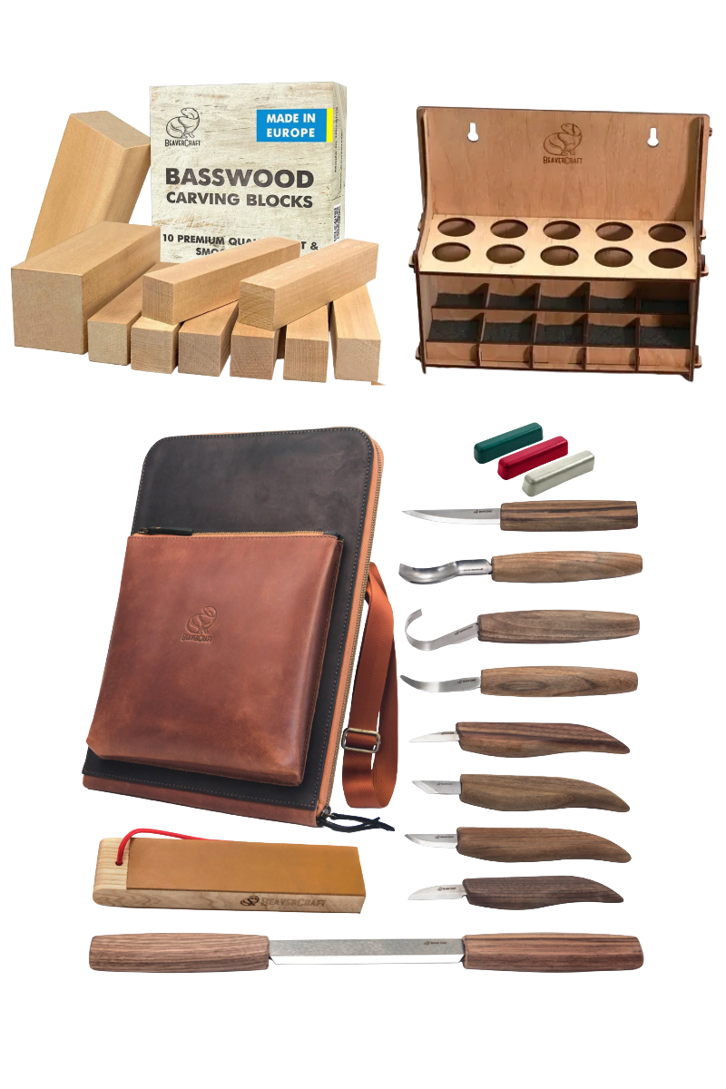 Set iniziale intaglio del legno Super