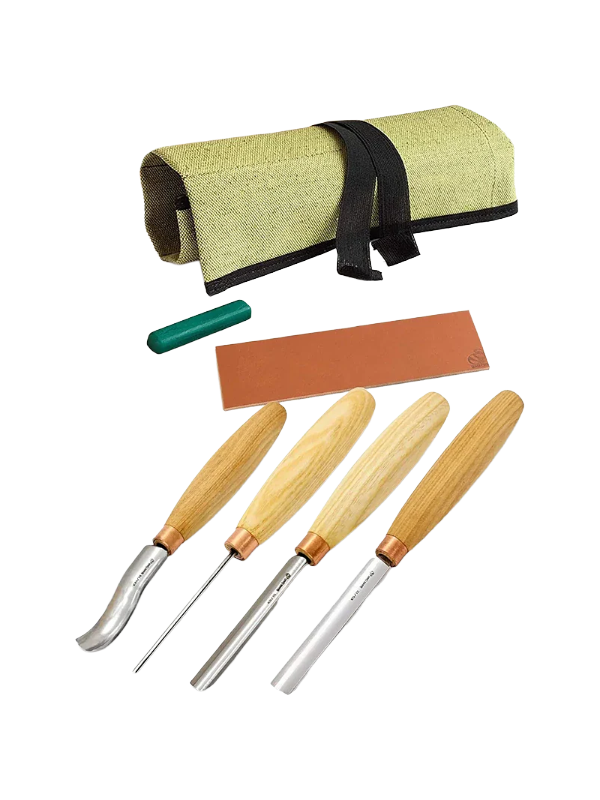 Set di scalpelli per intaglio SC01 di Beaver Craft 4 pezzi
