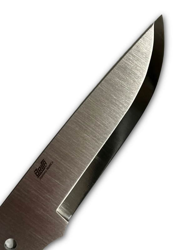 Lama per coltello Brisa Trapper 95 Scandi N690 in acciaio inossidabile