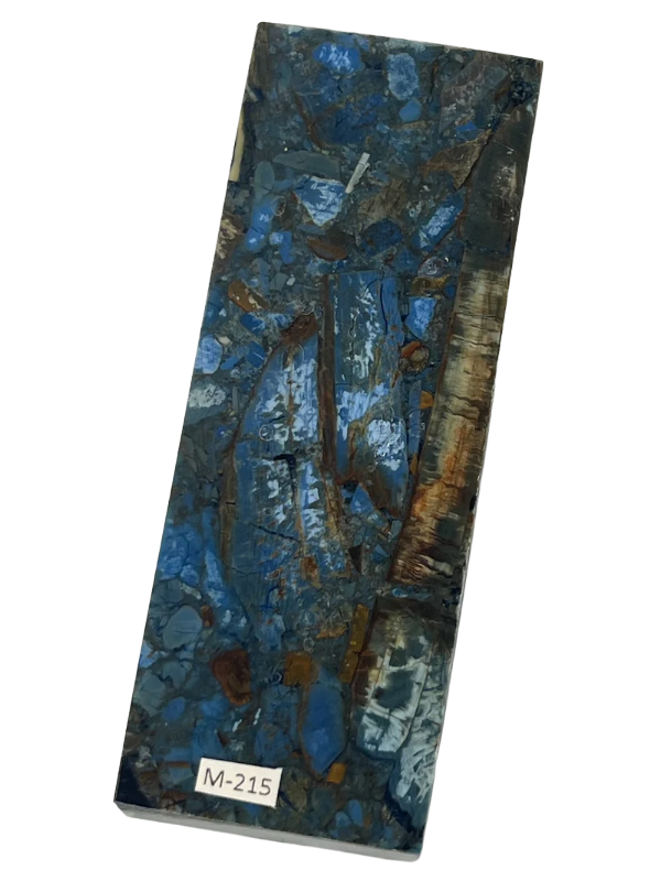 Blocco di avorio di mammut M215 Blue Fusion per manici