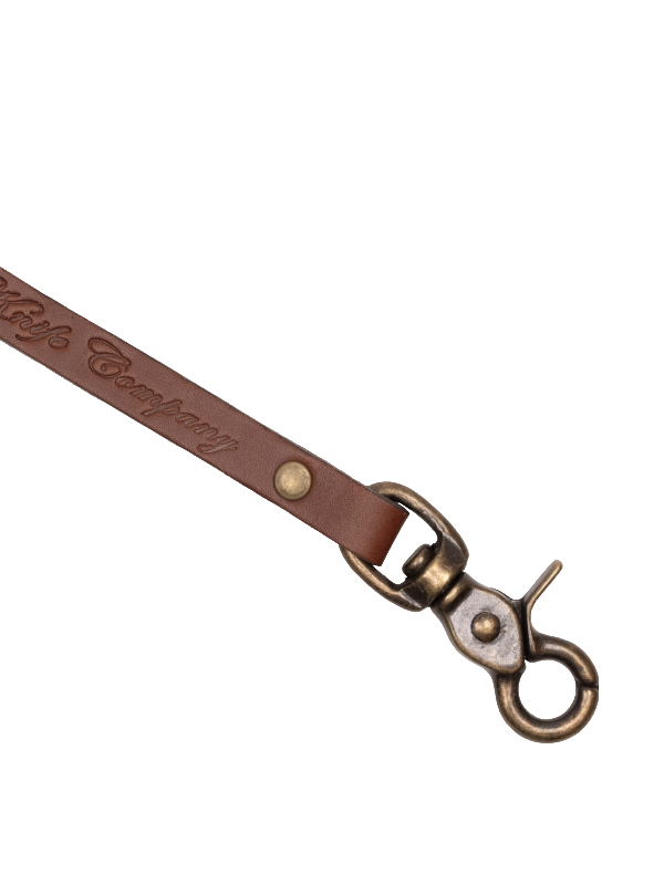 Cinghia in cuoio Casström con fibbia in ottone, Cognac