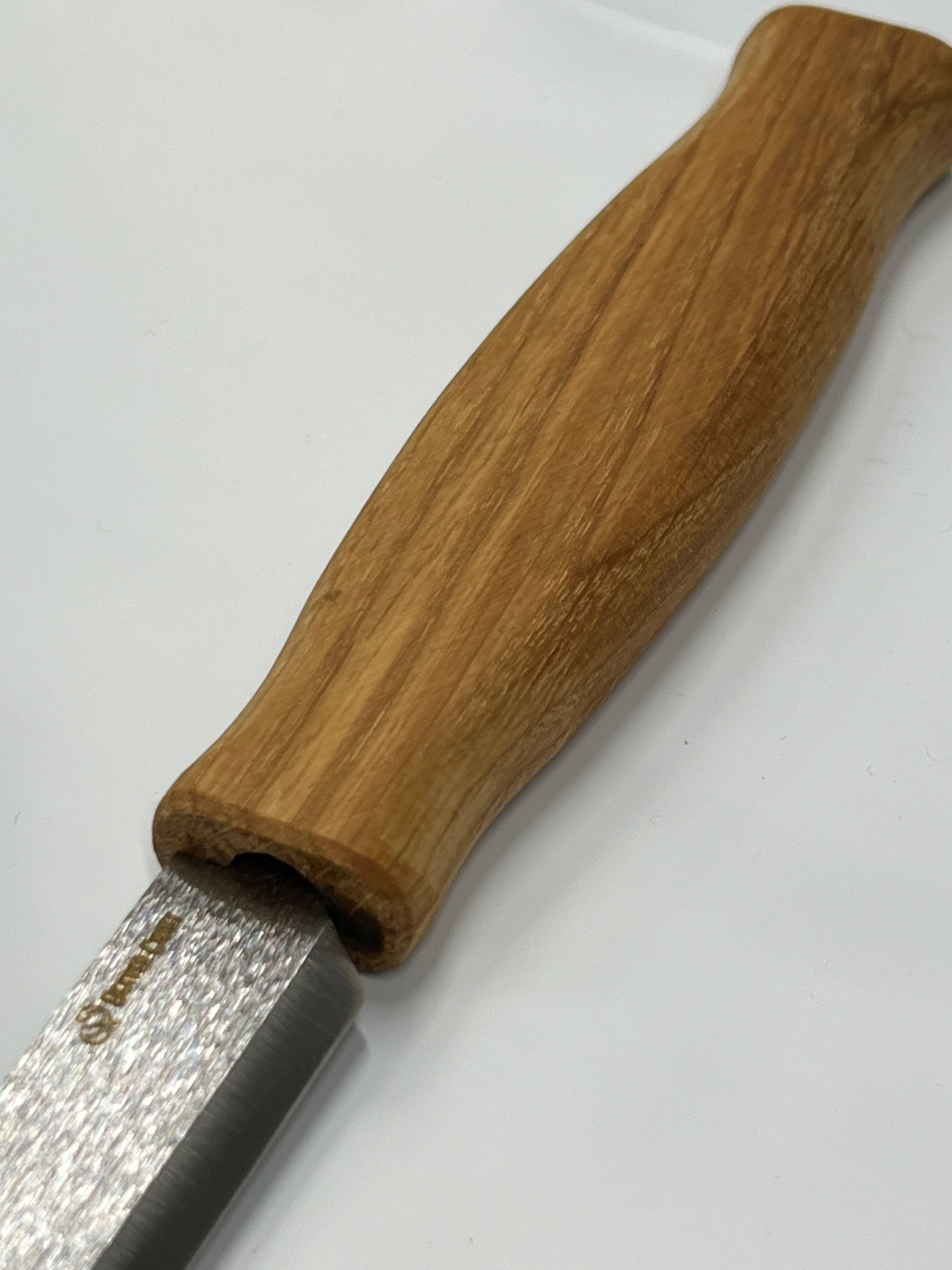 Coltello da intaglio 120mm incl. fodero in cuoio (DK1S)