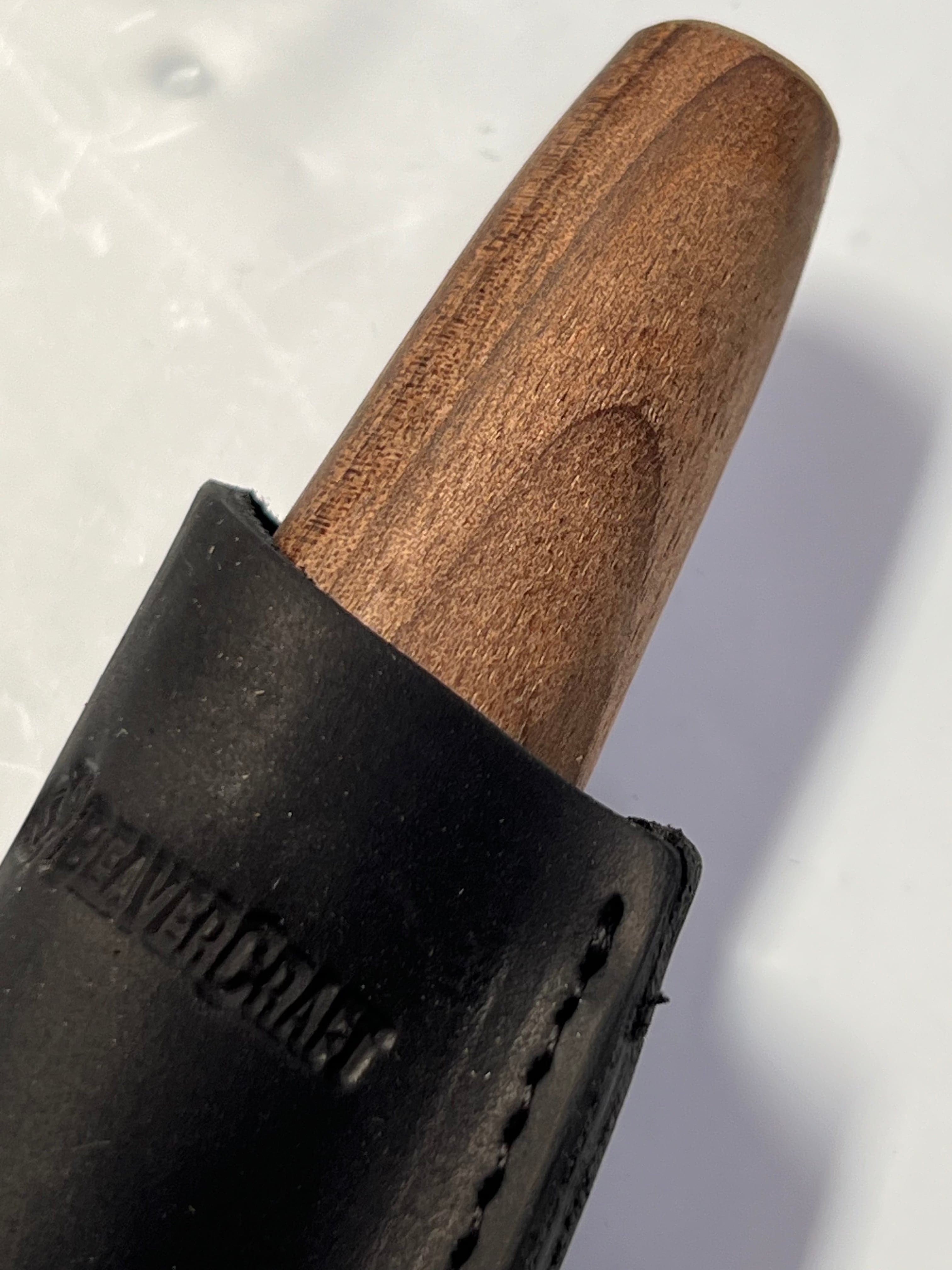 Coltello da intaglio 78mm C4X con fodero in pelle Beaver Craft