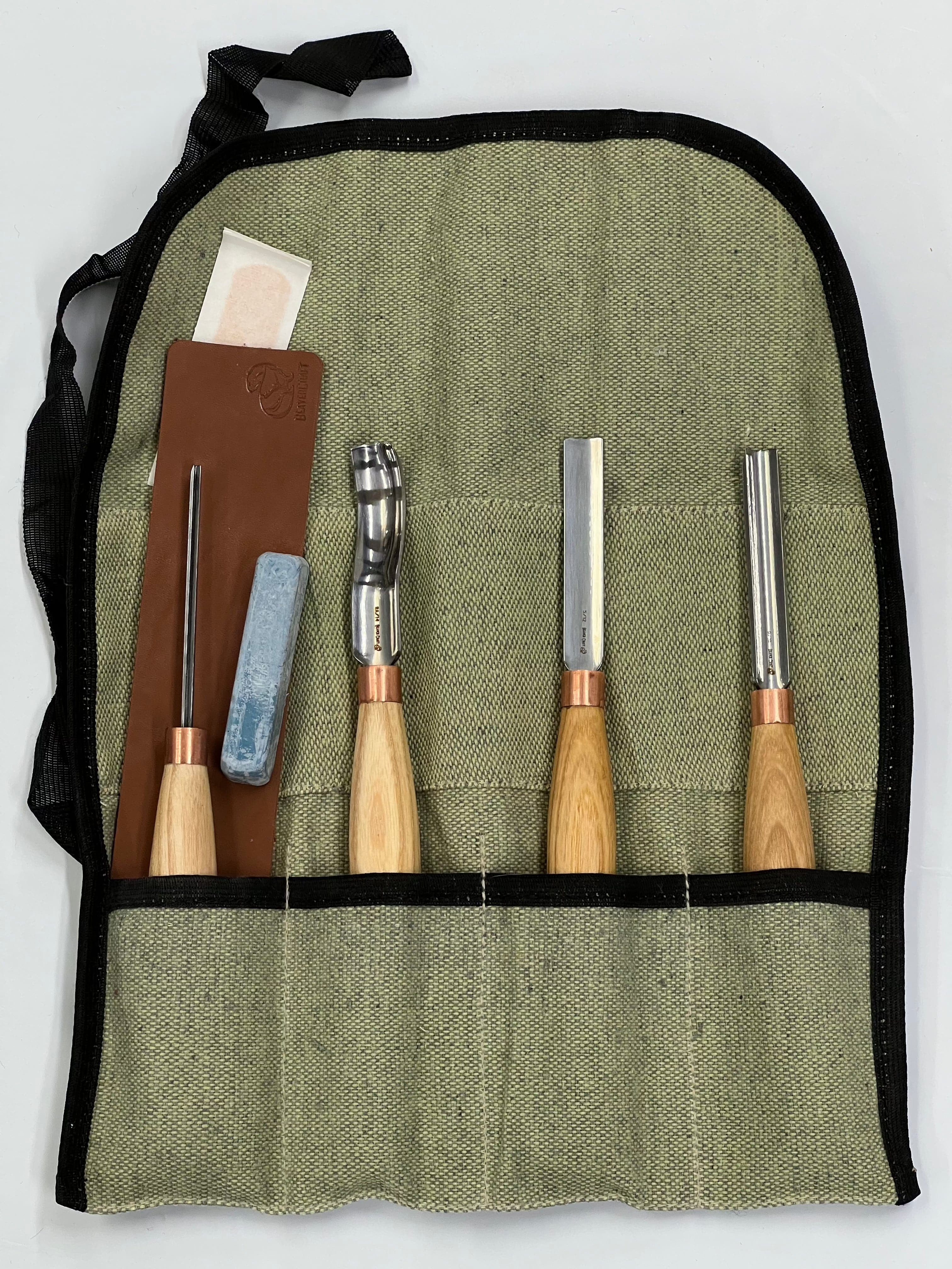 Set di scalpelli per intaglio SC01 di Beaver Craft 4 pezzi