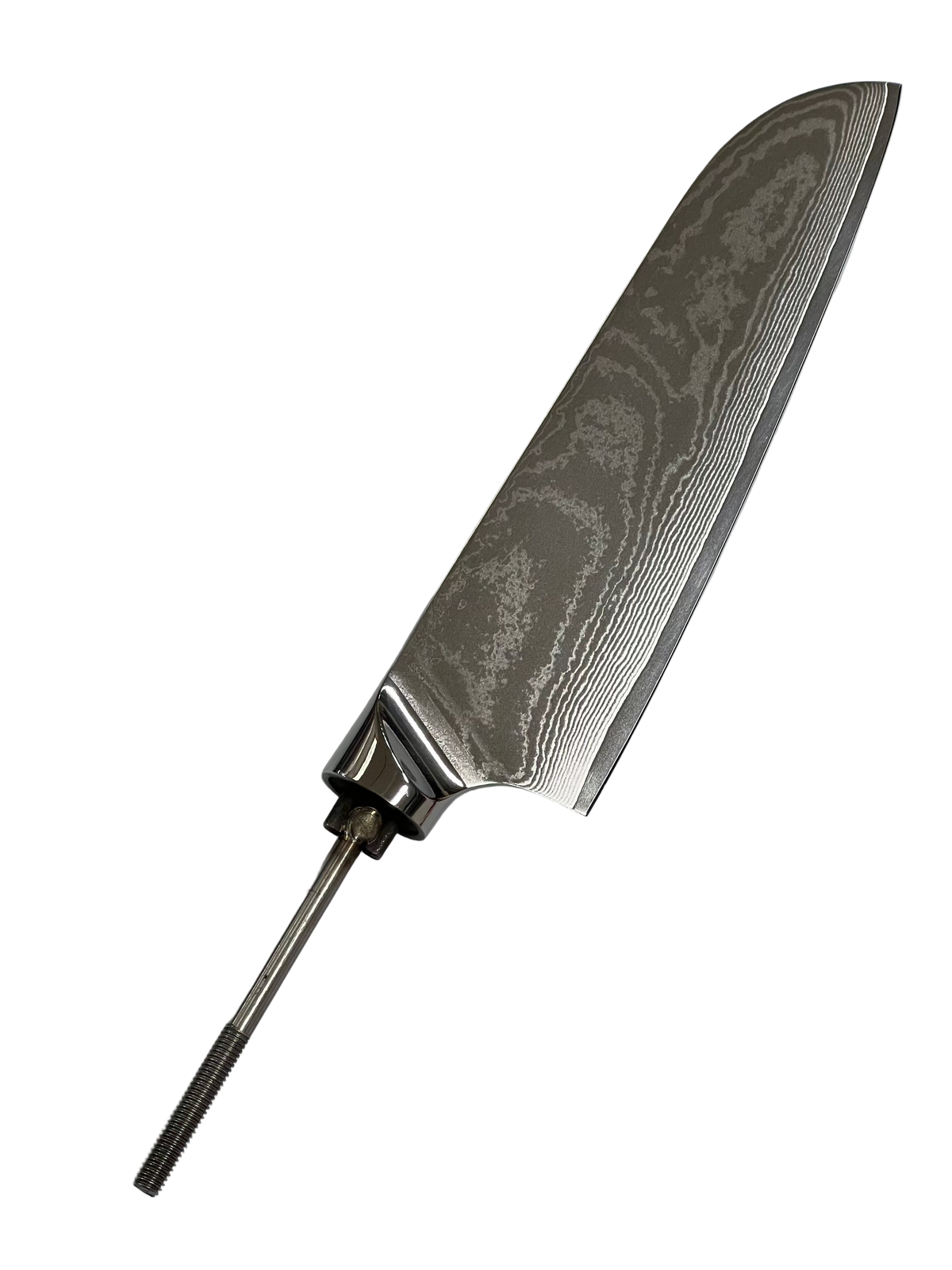 Santoku - Coltello da chef in acciaio damascato inossidabile da 8" con codolo filettato