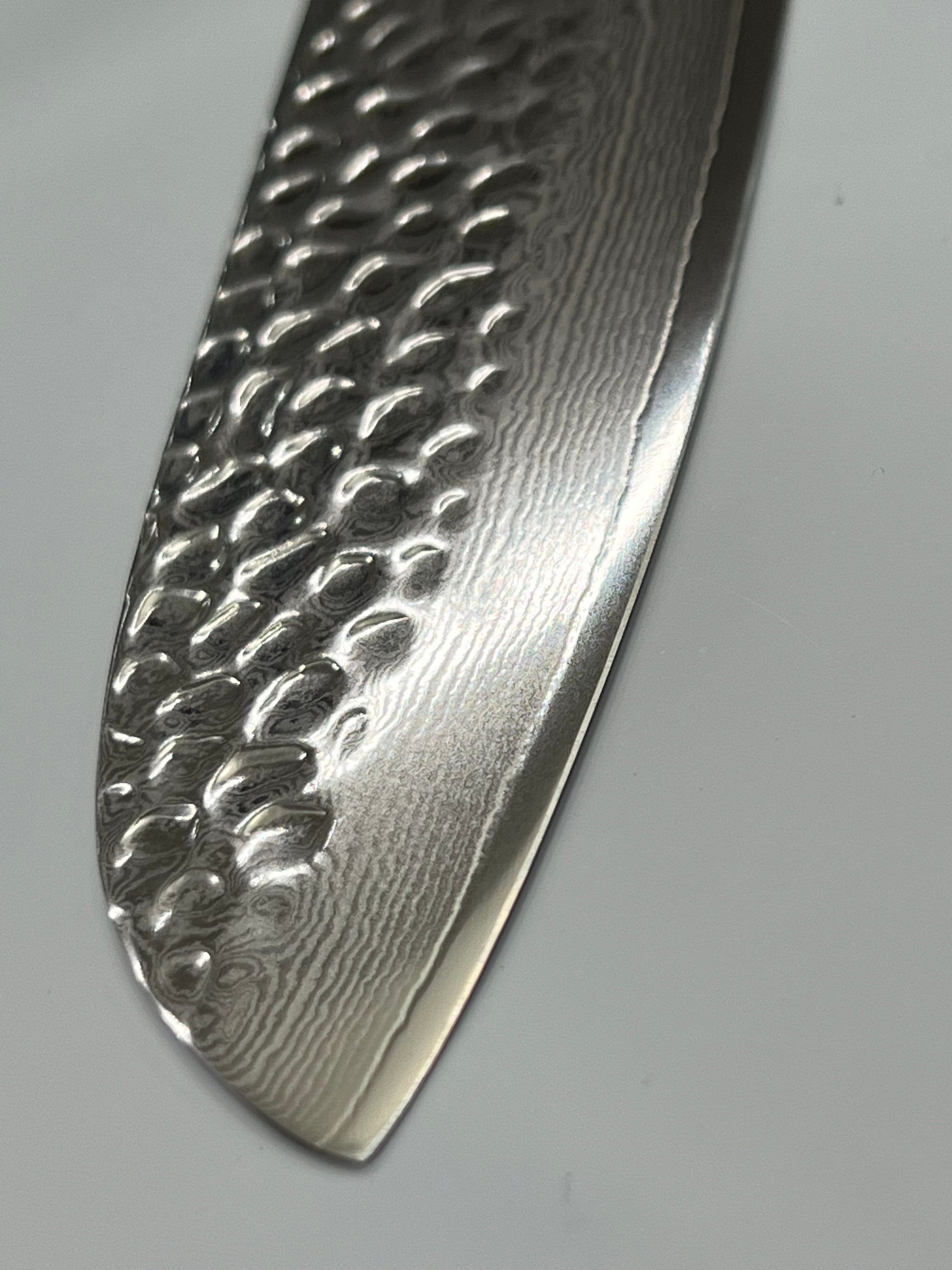 Lama per coltello Santoku 170 VG10 forgiata a mano giapponese