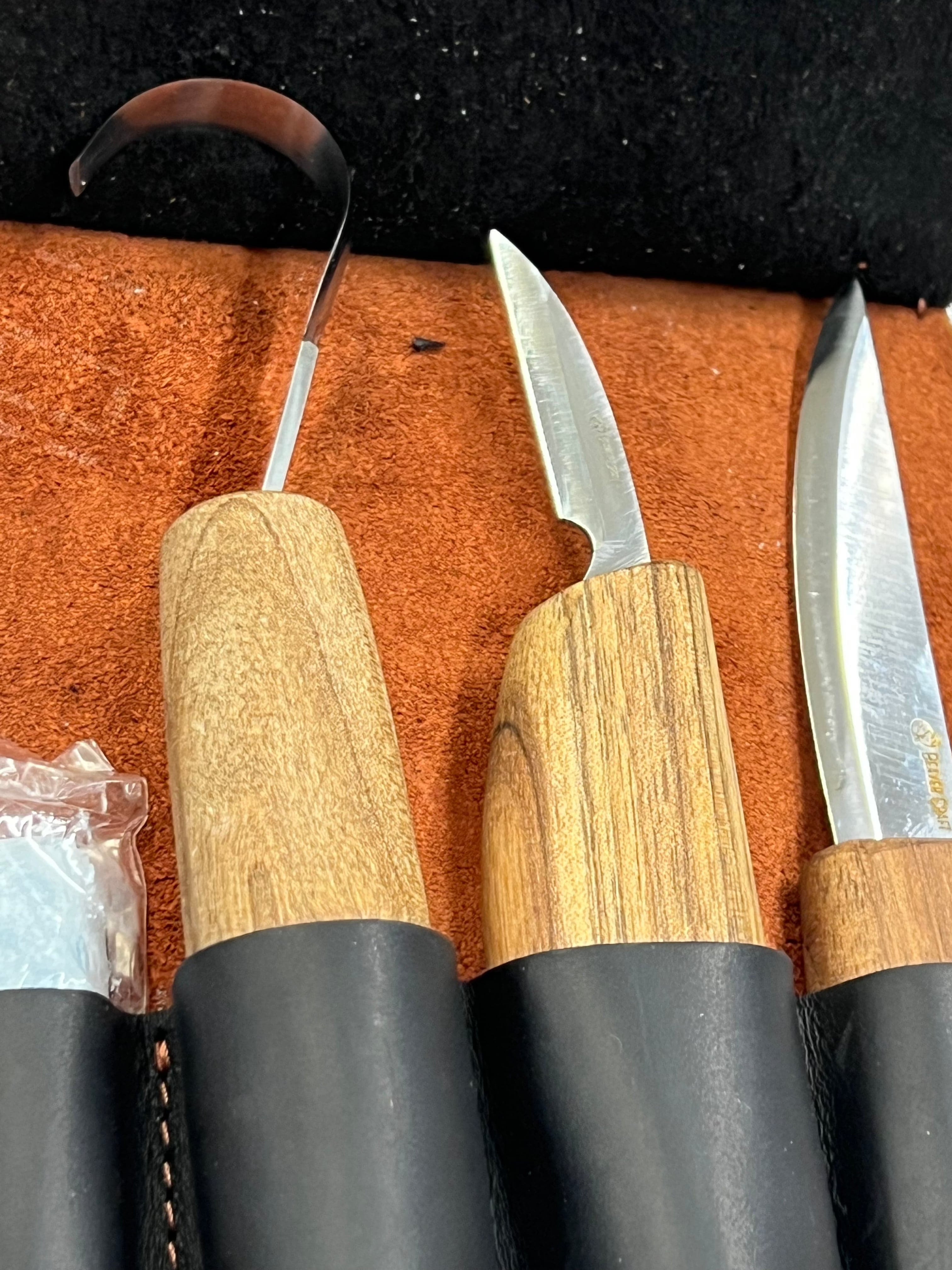 Set intaglio del legno in pelle S13X Beaver Craft