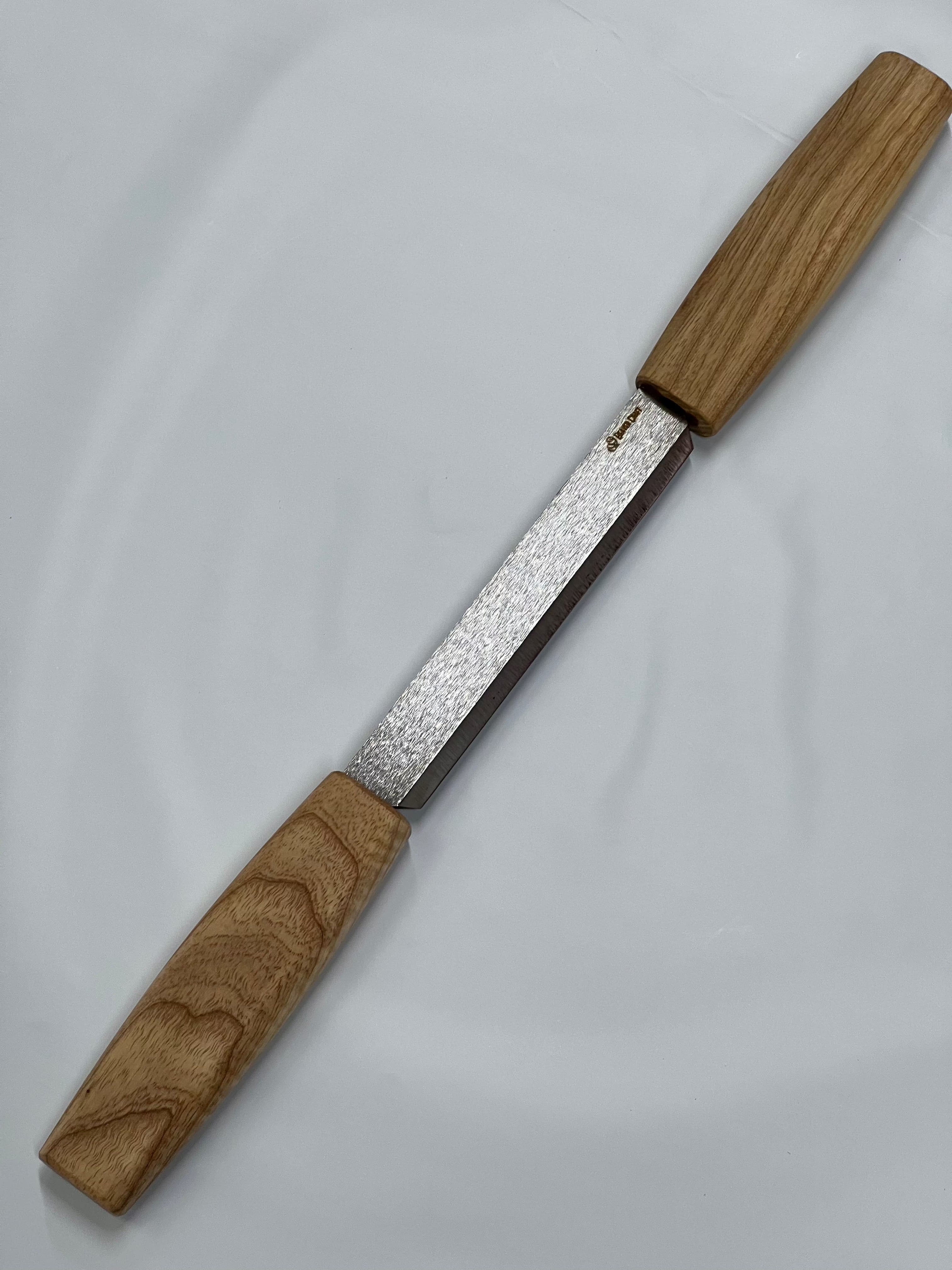 Coltello da intaglio 120mm incl. fodero in pelle (DK2S)