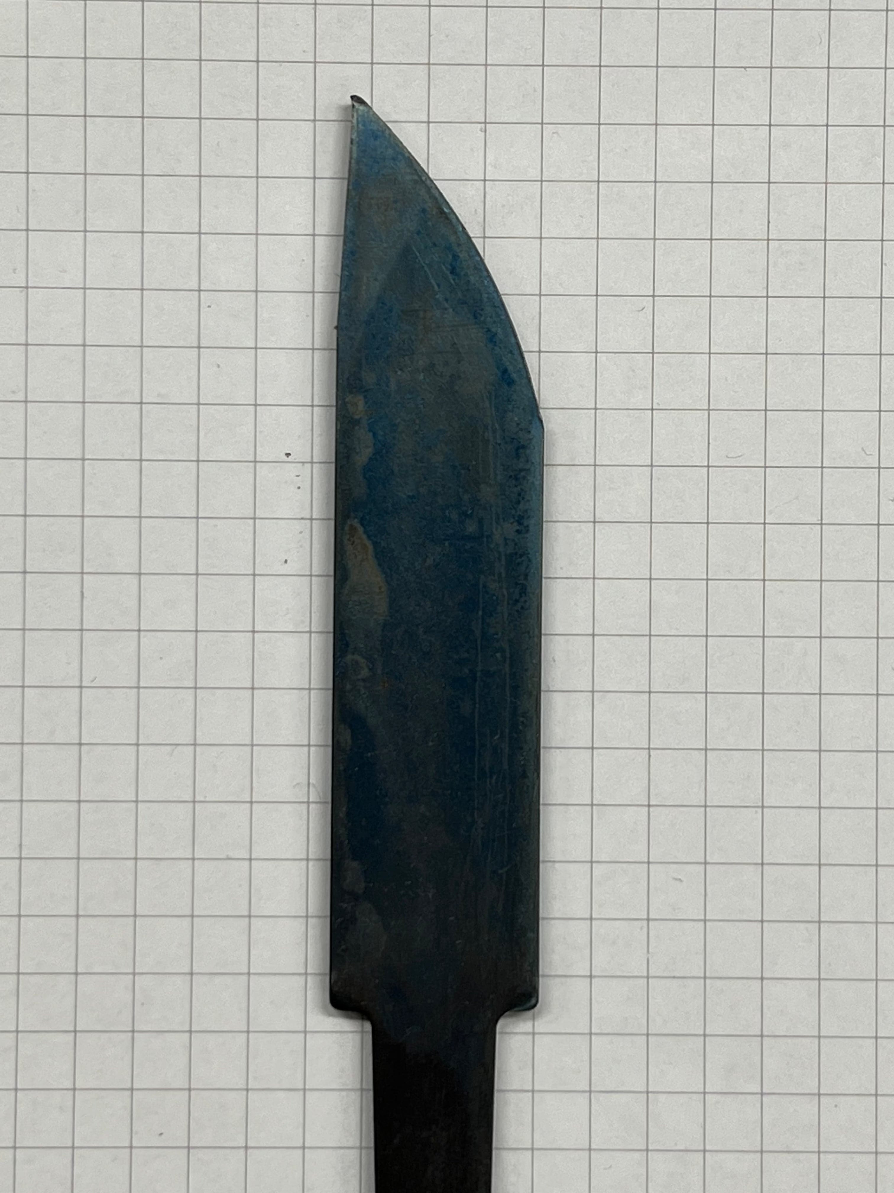 Lama per coltello 80mm temprata non affilata