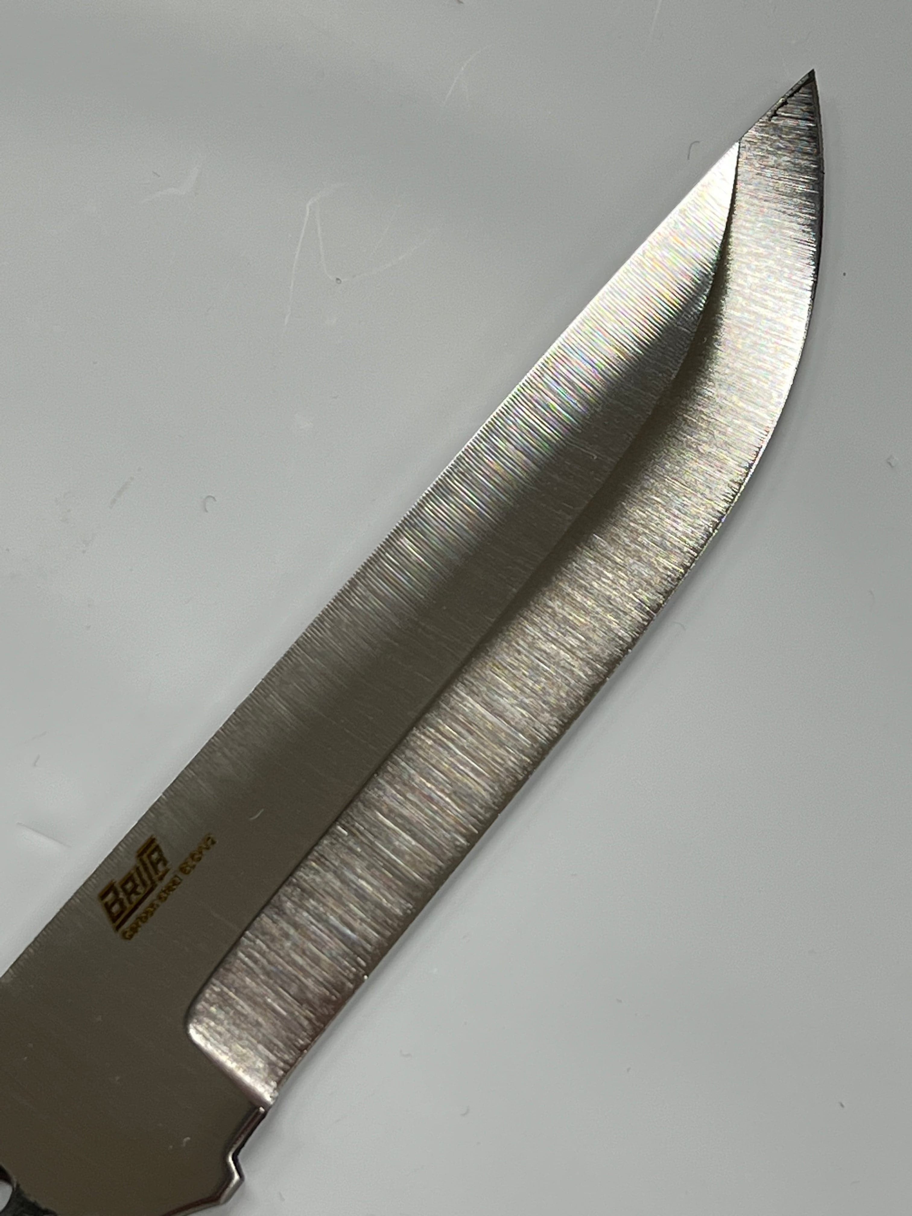 Lama per coltello Brisa Trooper 115 Scandi in acciaio al carbonio 80CrV2