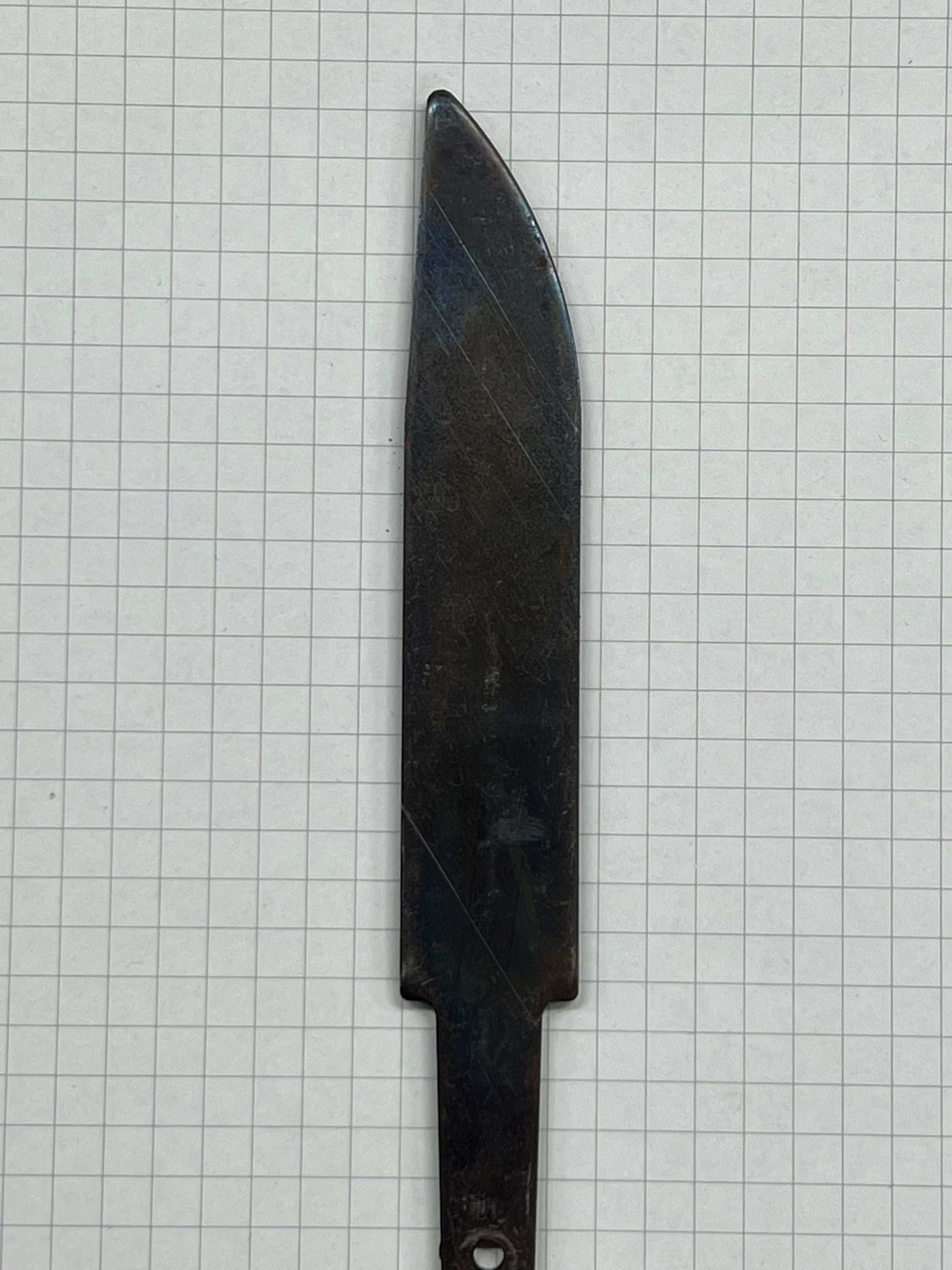 Lama per coltello 90mm temprata non affilata