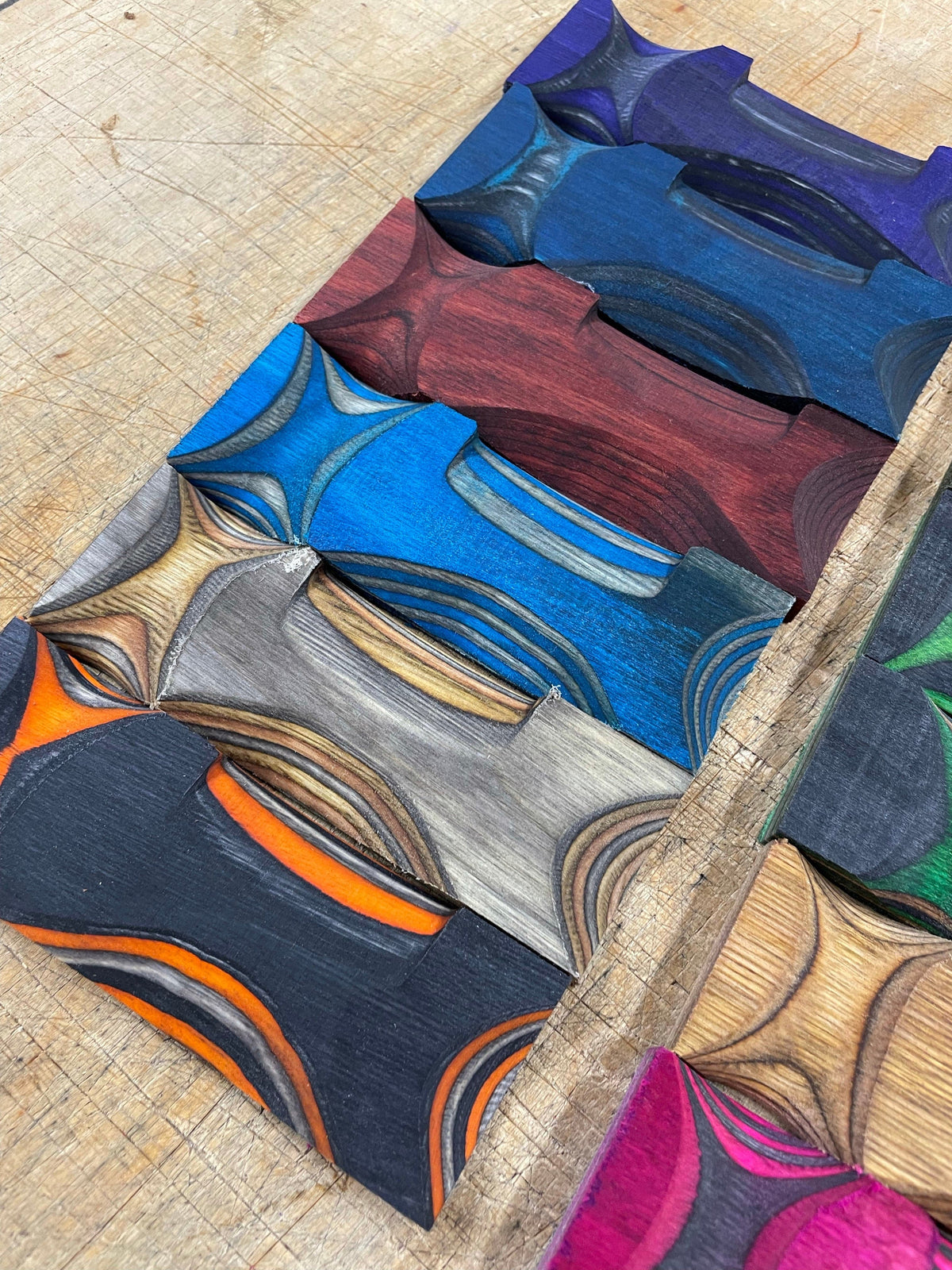 Lawood Blokk - Blocco in legno laminato e colorato