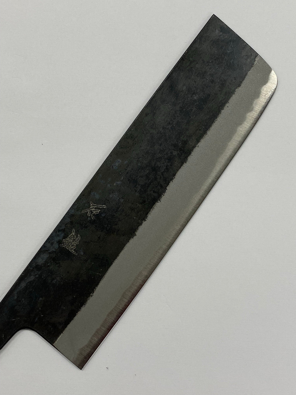 Lama per coltello Nakiri 180 Blue 2 forgiata a mano giapponese