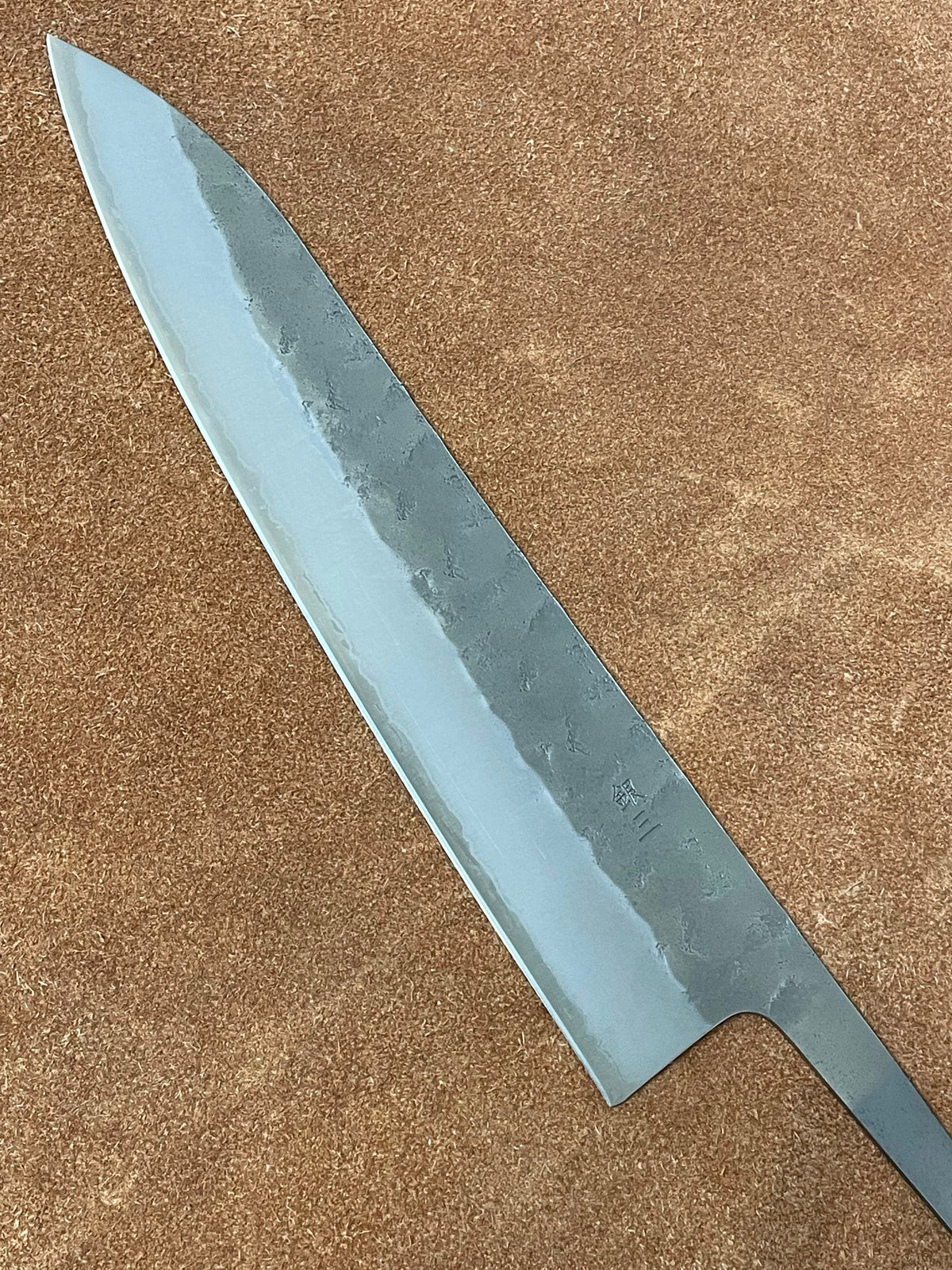 Lama per coltello giapponese forgiata a mano Gyuto 240 Silver3
