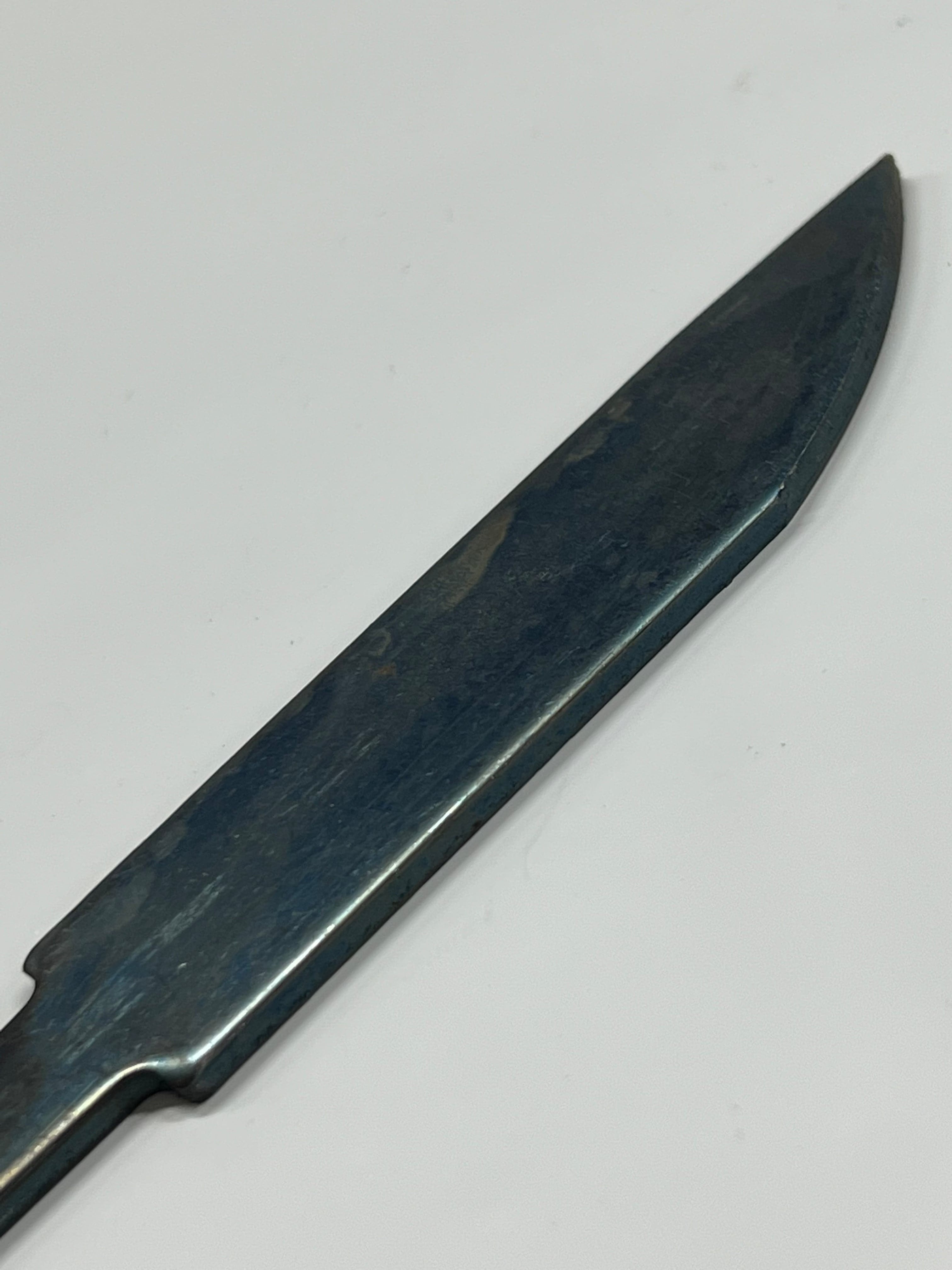 Lama per coltello 80mm temprata non affilata