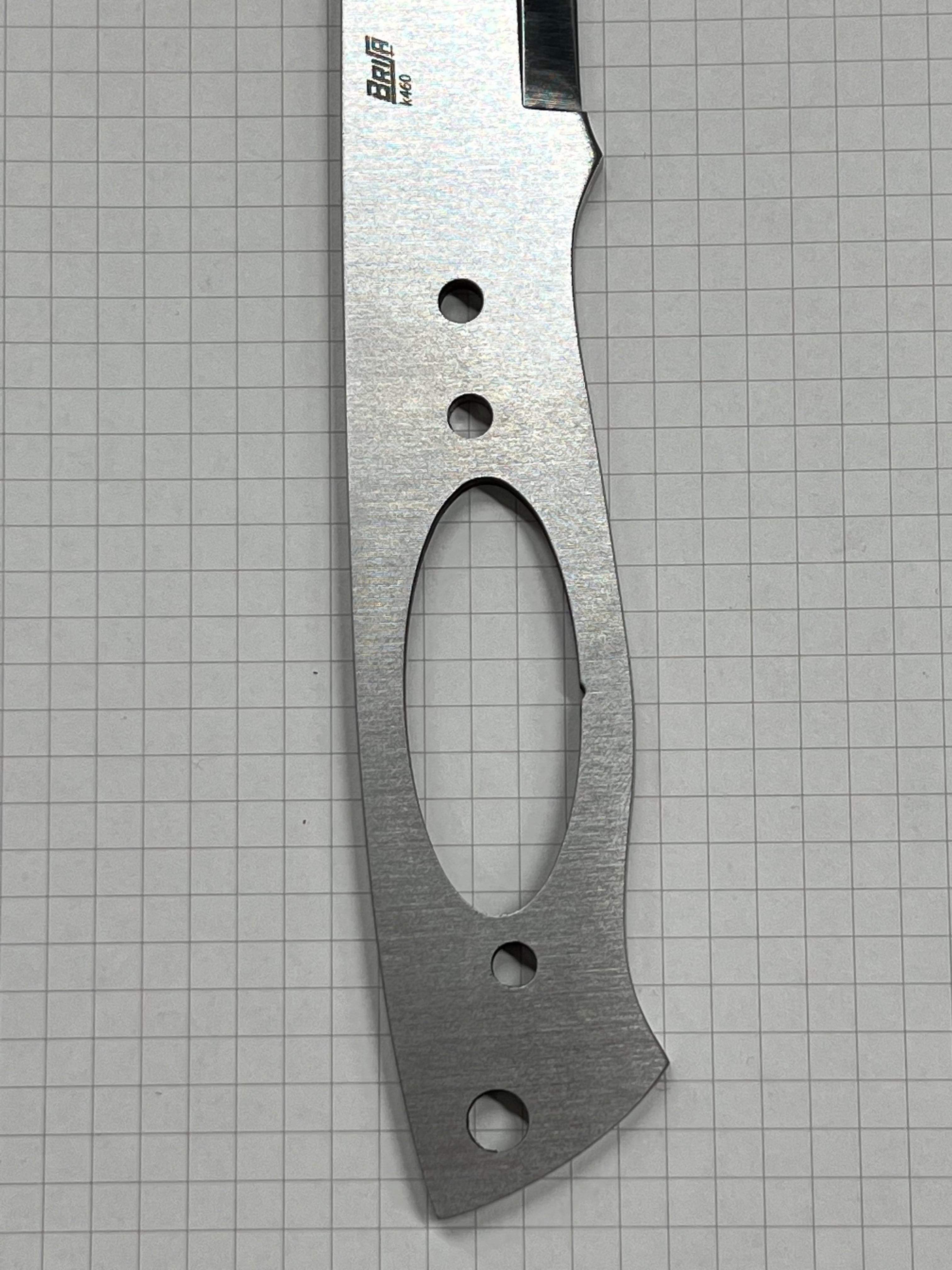 Lama per coltello Brisa Trapper 95 Scandi O1