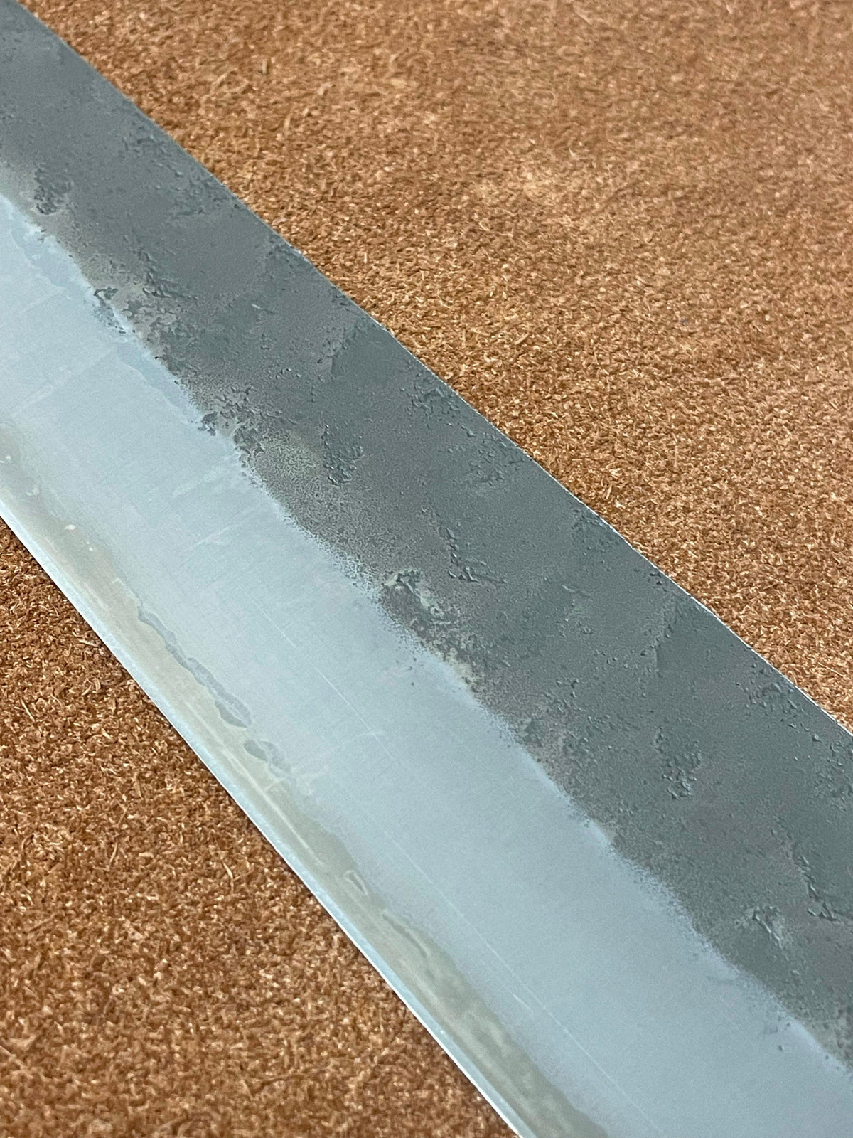 Lama per coltello giapponese forgiata a mano Gyuto 240 Silver3