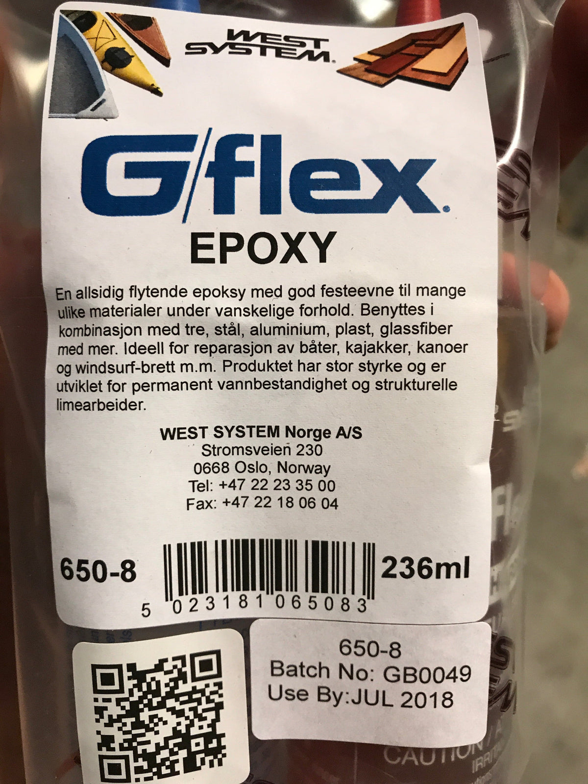 G/flex 650 Epossidico resistente all'acqua e agli urti