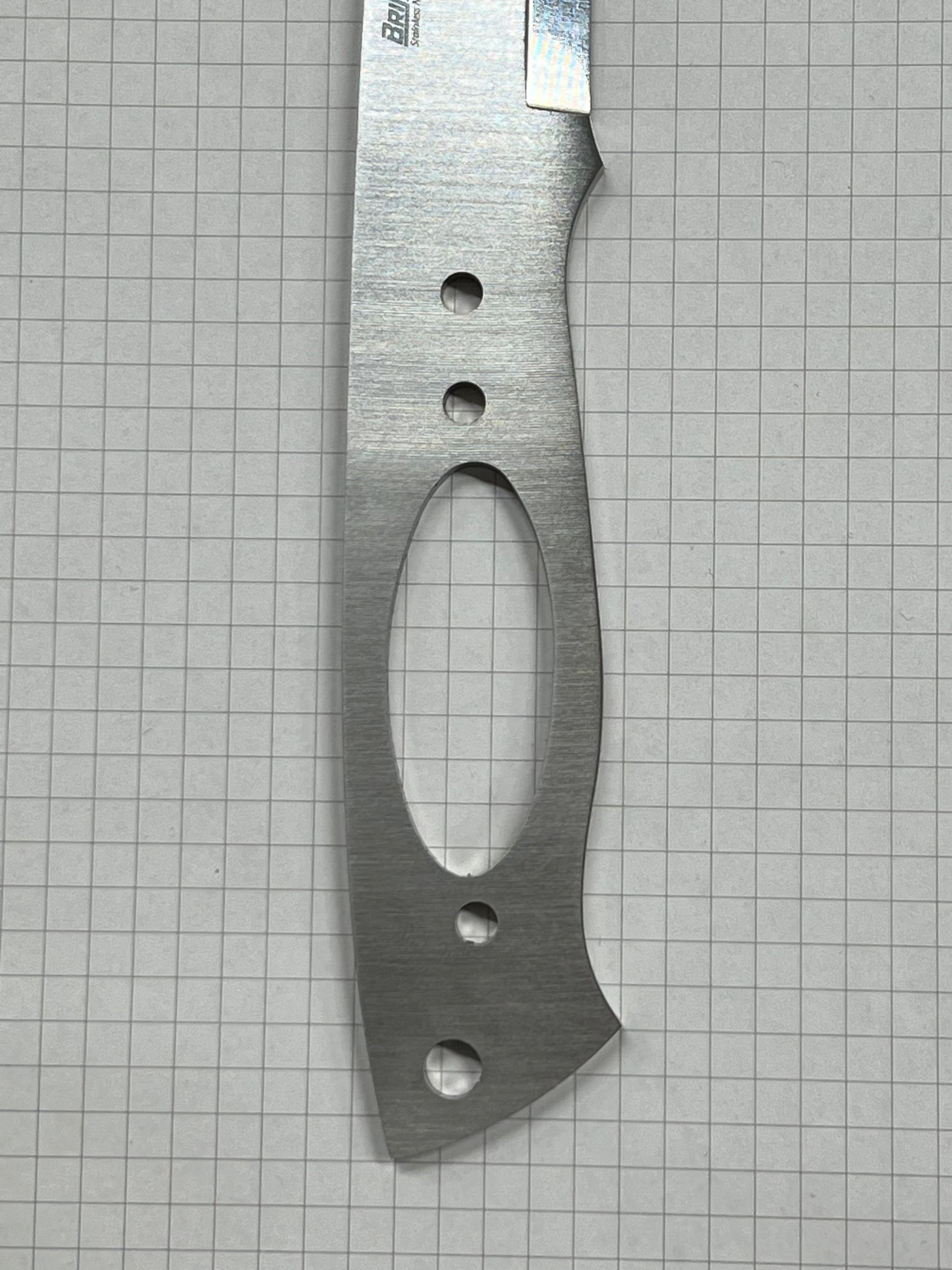 Lama per coltello Brisa Trapper 95 Scandi N690 in acciaio inossidabile
