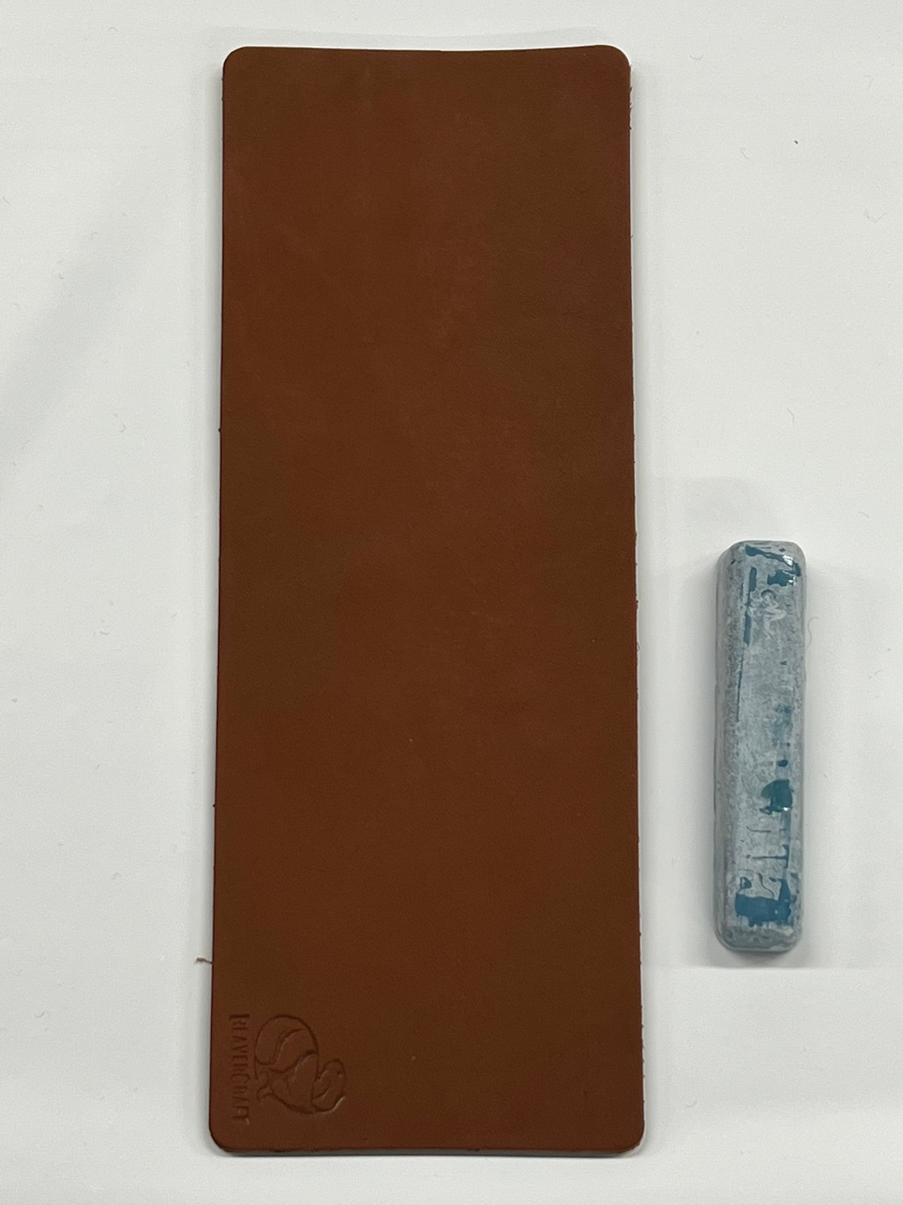 Cinghia in cuoio 200x75 mm con pasta abrasiva