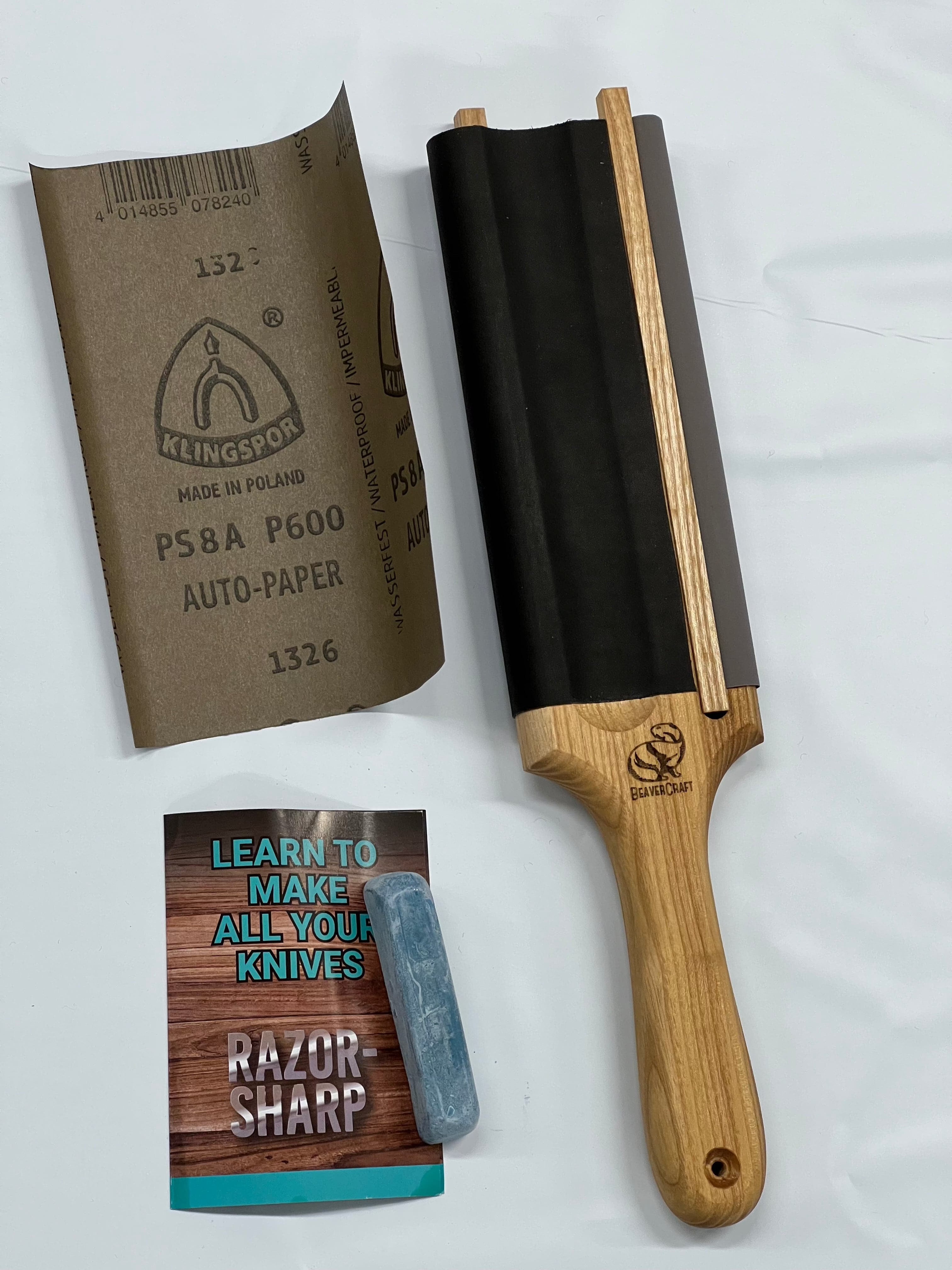 Cinghia di affilatura per coltello da intaglio e lama curva LS5P1