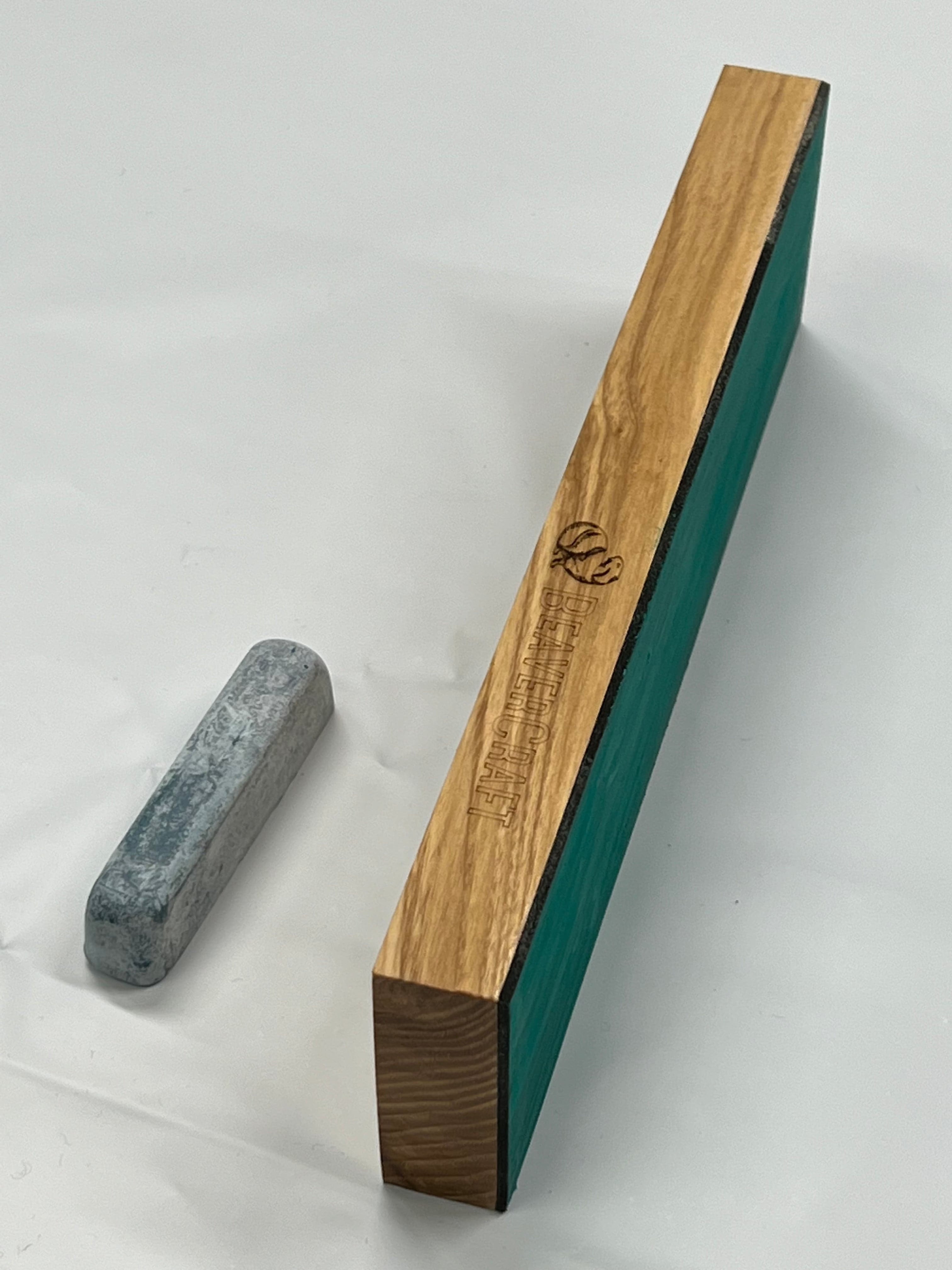 Cintura in cuoio 220 x 61 x 22 mm con pasta abrasiva-LS4P1
