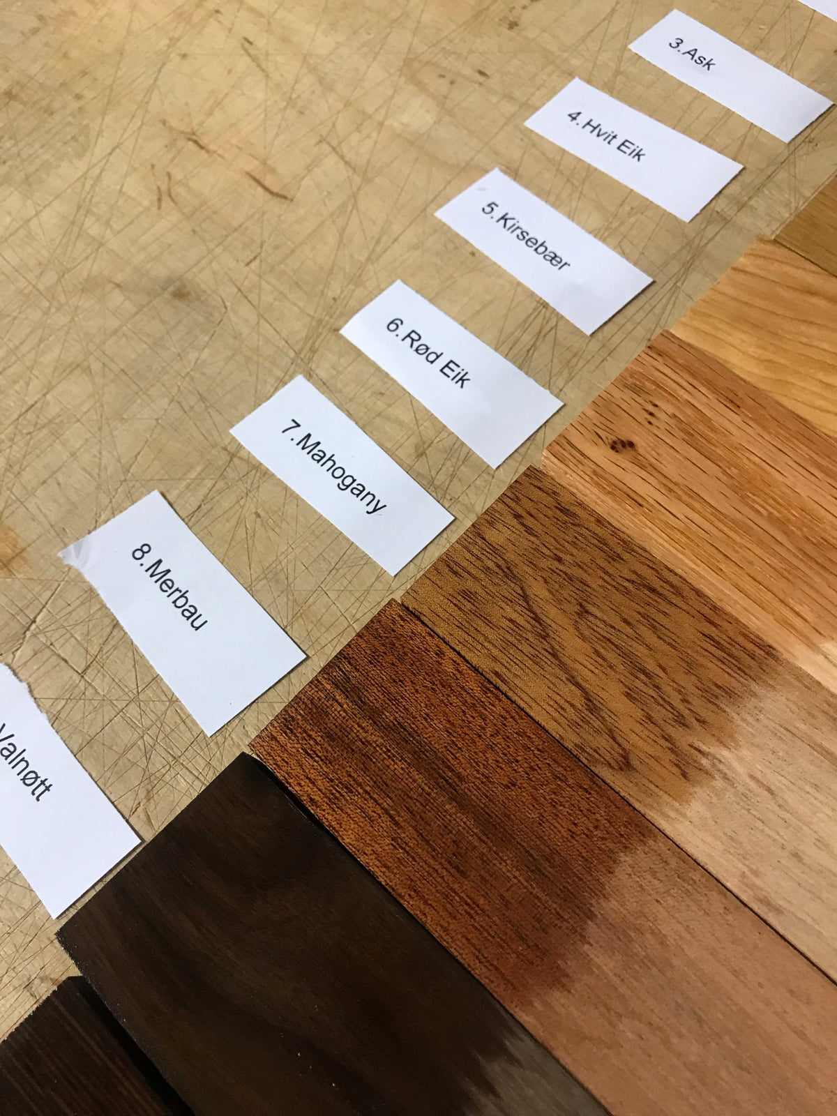 Blocco di legno per manico di coltello